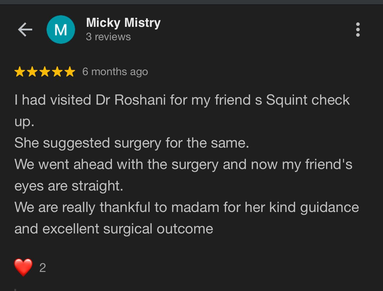 Squint Surgery in Mumbai - Dr. Roshani Desai