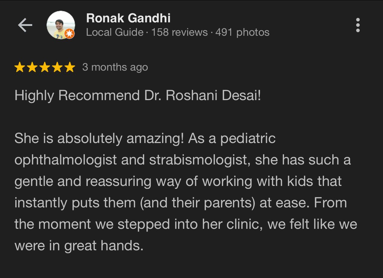 Squint Surgery in Mumbai - Dr. Roshani Desai